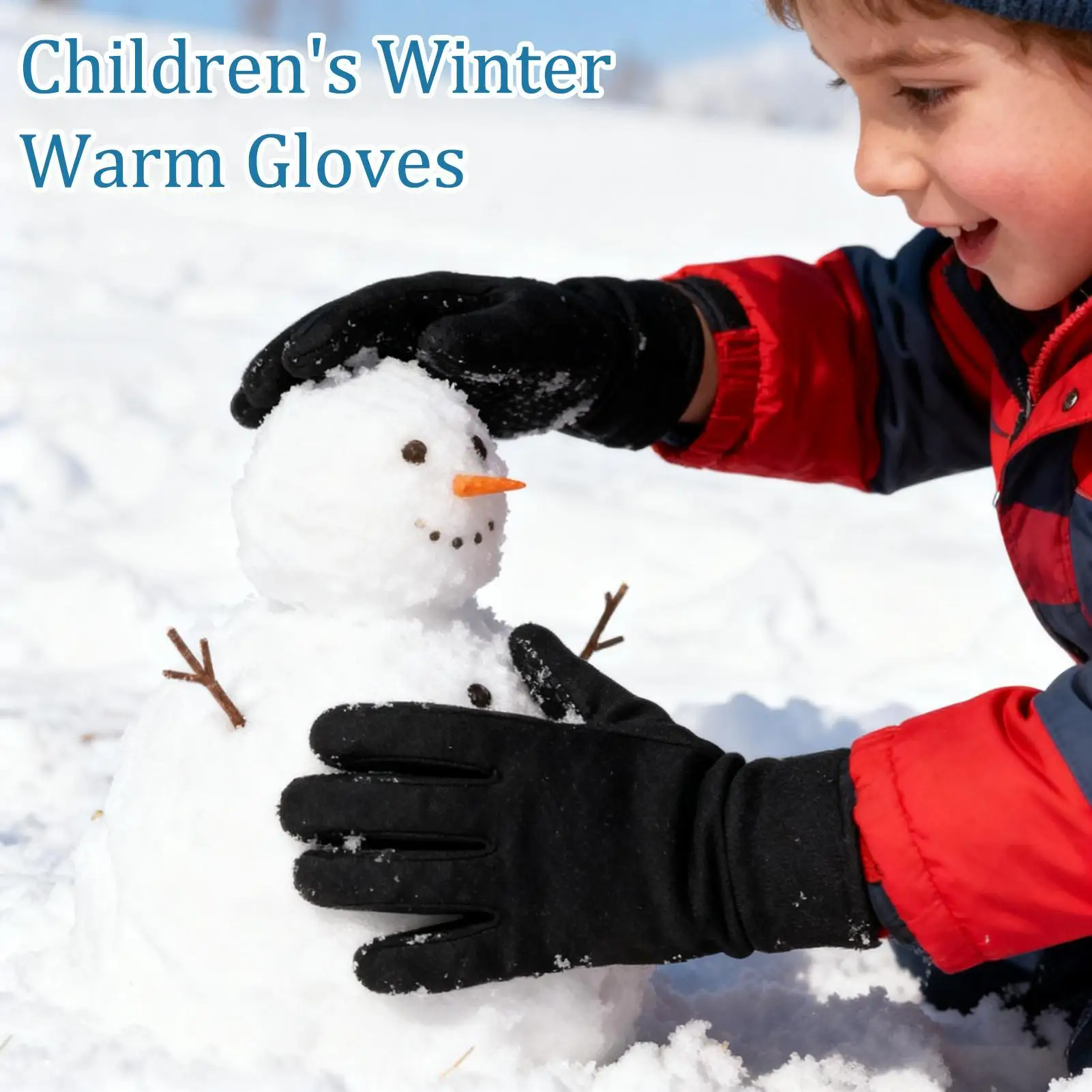 

Winter Gloves Kids Thermal Touchscreen Gloves Windproof Toddler Mitten For Winter Running Cycling Skiing Outdoor Hiking Sports