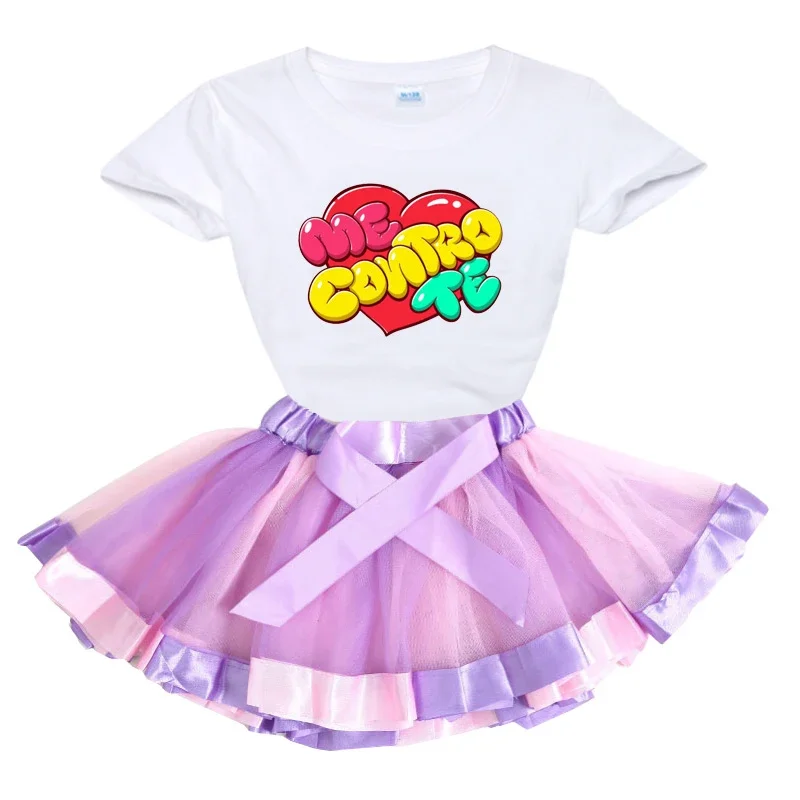 

Toddler Girls Set Tutu Dress Mecontrote Girl T Shirt Baby Girl Tutu Dress +t Shirt 2024 Summer Princess Kids Baby Girl Clothes