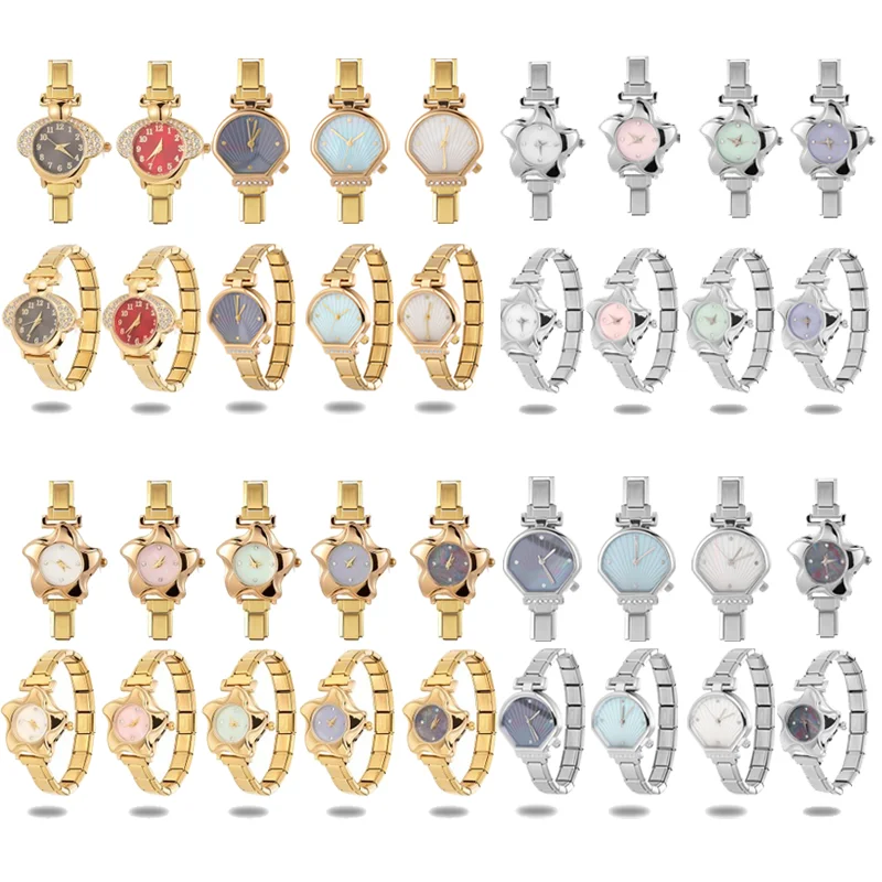 1PC Fashion Stainless Steel Ocean Series Seashell Starfish Watch Bracelet Bangle for Friend Birthday Men's Women's DIY Jewelrys view 3