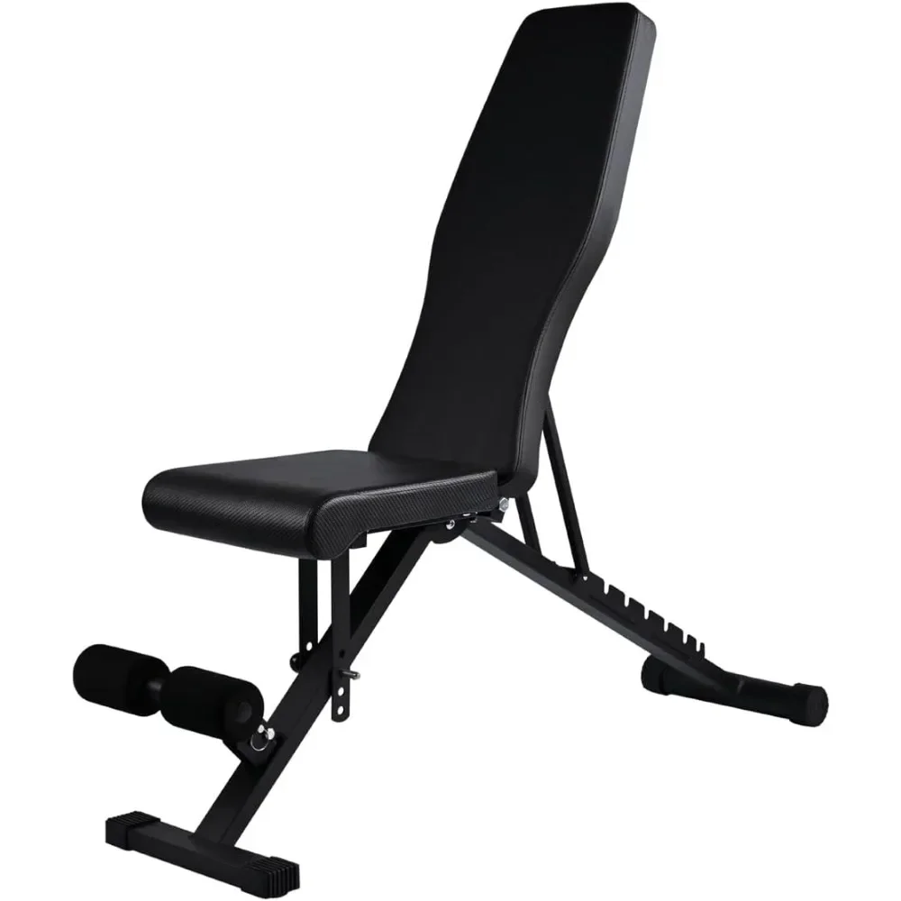 YTYIN-t-lovendo.es banco de ejercicios multifunción ligero plegable para mancuernas y entrenamiento abdominal ajustable en casa, m