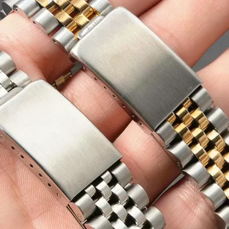 الفاخرة منحني نهاية حزام (استيك) ساعة ل رولكس اليوبيل الفولاذ المقاوم للصدأ سوار إكسسوارات 18 مللي متر 19 مللي متر 20 مللي متر 21 مللي متر حزام معدني 2026