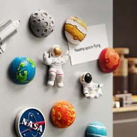 Astronaut Refrigerator Magnet Sticker Universe Space Resin Paster Message Board Home Decor Ornaments 3D Fridge Magnetic Stickers