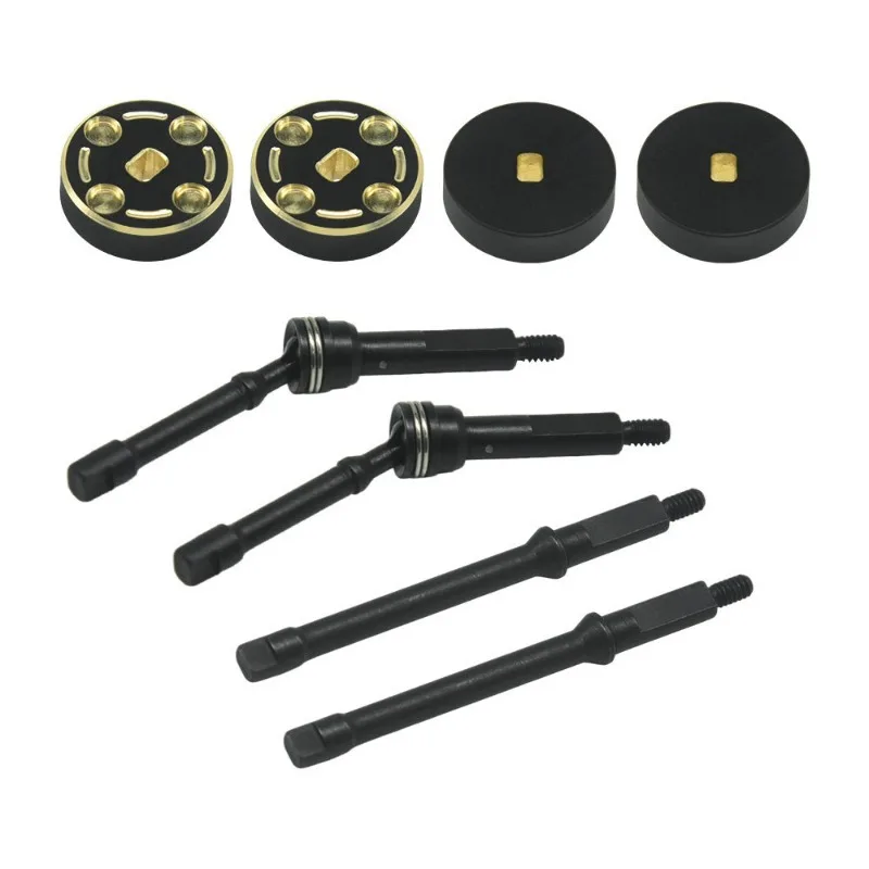 1144 Steel Hardening +4mm CVD with Brass +4mm Weight 4pcs/set for SCX30 Cars Upgrade Parts 8pcs/set