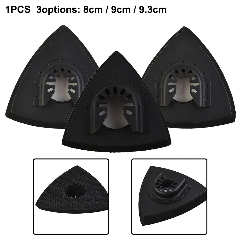 

1pcs 80mm/90mm/93mm Triangular Sanding Pad Hook Loop Sandpaper Oscillating Power Tools Parts For Polishing Wood Metal