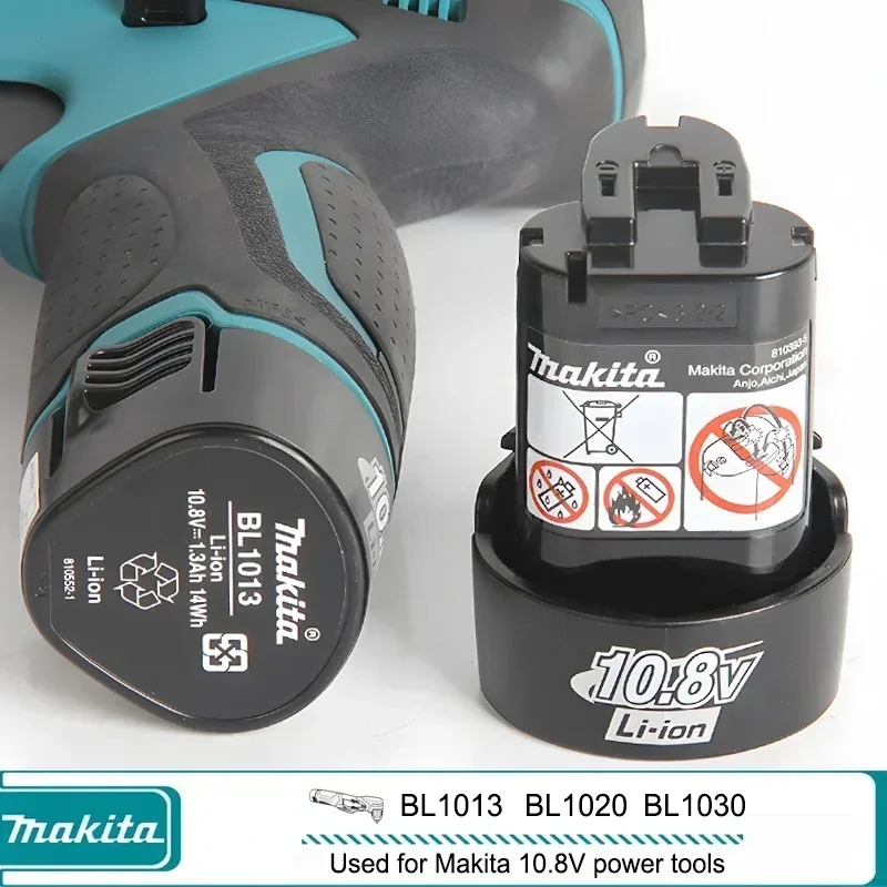 ماكيتا 10.8 فولت بطارية BL1013 BL1020 BL1030، DF030D ماكيتا 10.8 فولت/12 فولت شاحن، أداة بديلة 10.8 فولت ماكيتاباتري BL1030