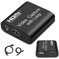 4K HDMI Video Capture Card, USB 2.0 Game Capture Card 1080P Capture Adapter For Streaming, Teaching, Video Conference Or Live