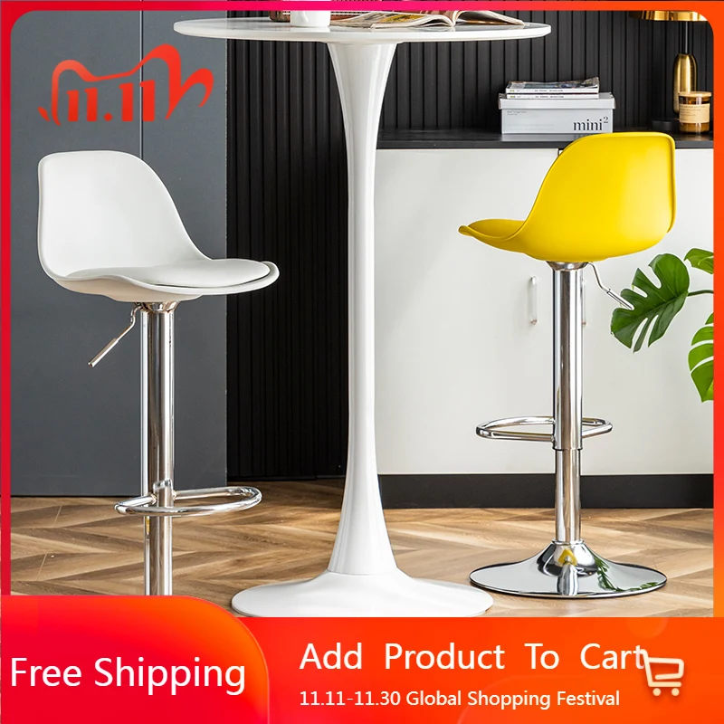 

Modern Simple Bar Table Nordic Aesthetic Designer Reception Unique Chair Relaxing Comfortable Chaise De Bar Trendy Furniture