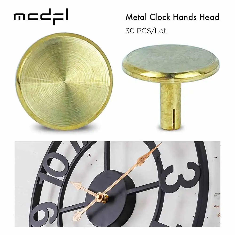 MCDFL Metal Clock Hands Head Copper Wall Second Hand Pin Bronze Cover Brass Cap Nut Only Small Tap Bulk Hardware Crafting Parts