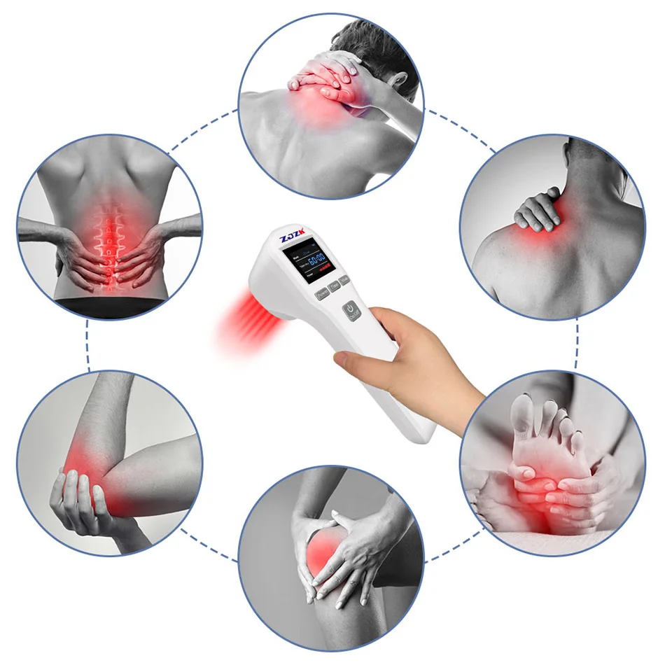 Terapia a laser de tecido profundo classe Iv, perto de me custo para alívio da dor no joelho, braço, artrite, tênis, cotovelo, portátil, 4x808nm, 16x650nm, 880mW