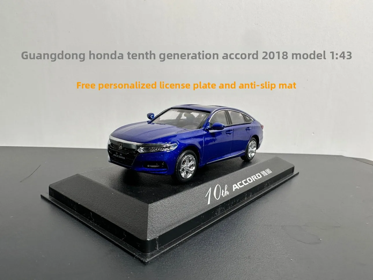 

GAC Honda 10-го поколения Accord 2018 синий оригинальный 1:43 имитация модели автомобиля орнамент украшение центральной консоли