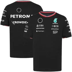 Camisetas de carreras F1 para hombre y mujer, maillot de Ciclismo de manga corta transpirable, equipo Petronas Co, moda urbana, el mejor vendedor de verano