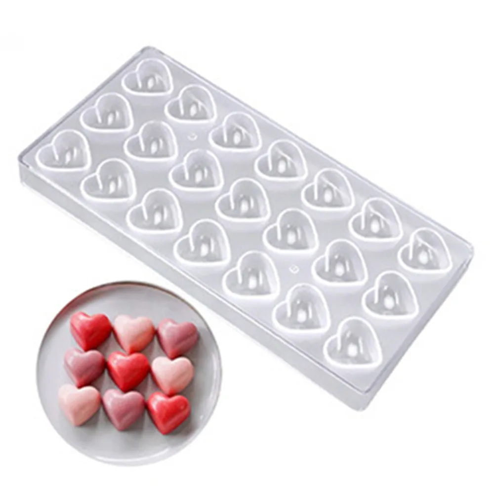 

Cake Decoration Tool Heart Egg Shapes Chocolate Molds 3D Transparent Mini Cookie Mould DIY Baking Tool Candy Mould Dessert