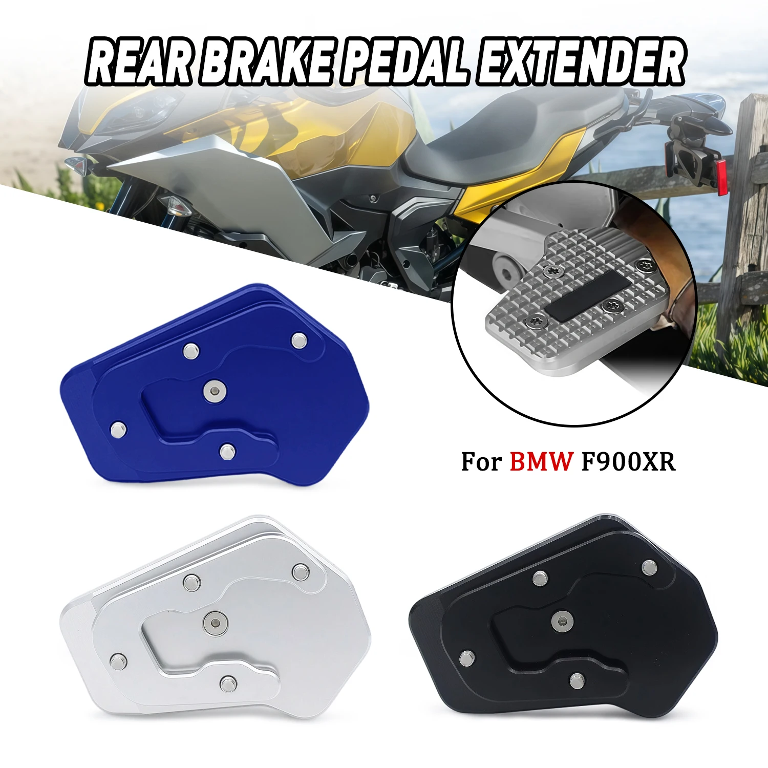 

Kickstand Foot Side Stand Extension Pad Enlarge Feet Cover For BMW F900XR F 900XR F900 R 2020 2021 2022 Motorcycle Accessories