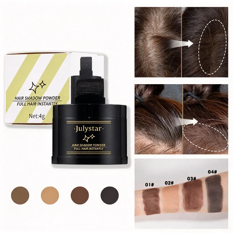 Hairline Powder Water & Sweat Resistant Root Cover Scalp Concealer Natural Contour Filling Powder Can Be Used as Brow Powder
