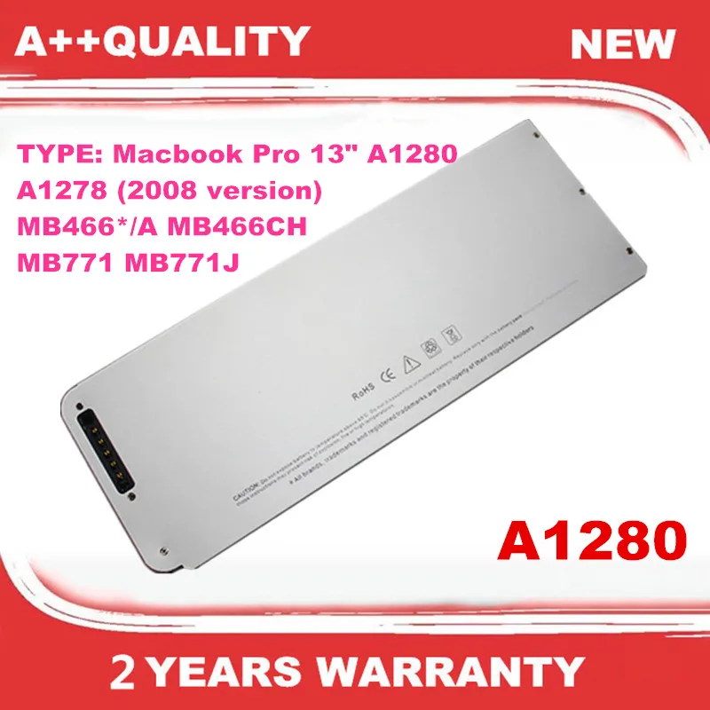 

Аккумулятор для ноутбука A1280 для Apple Macbook Pro 13 дюймов A1280 A1278 (2008 версия) MB466*/A MB466CH MB771 MB771J