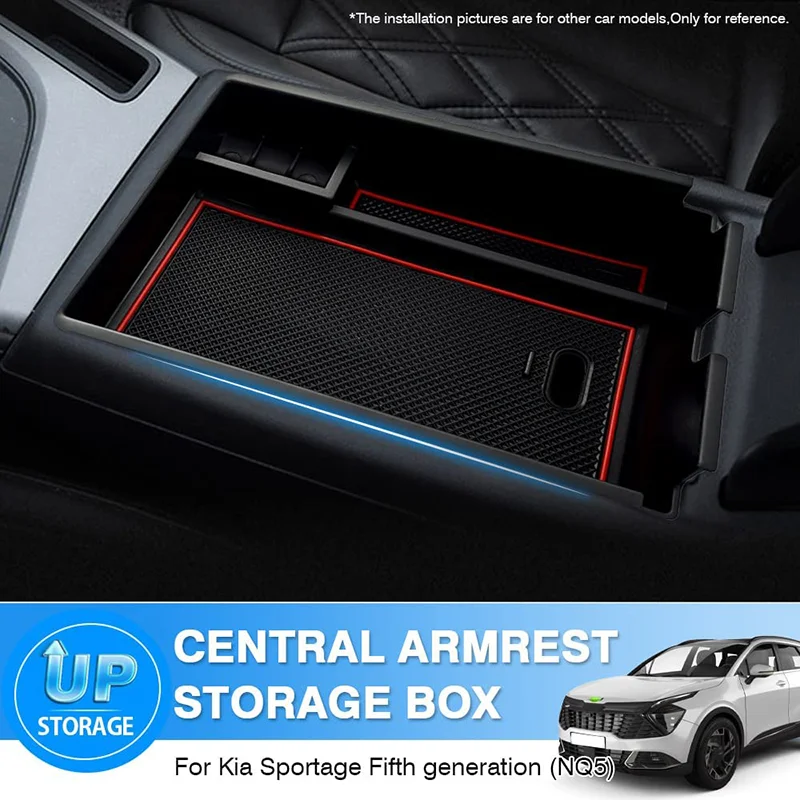 Center Console Organizer For KIA Sportage 2023 2024 Accessories Fifth Generation (NQ5) Armrest Box Storage Box Insert Tray
