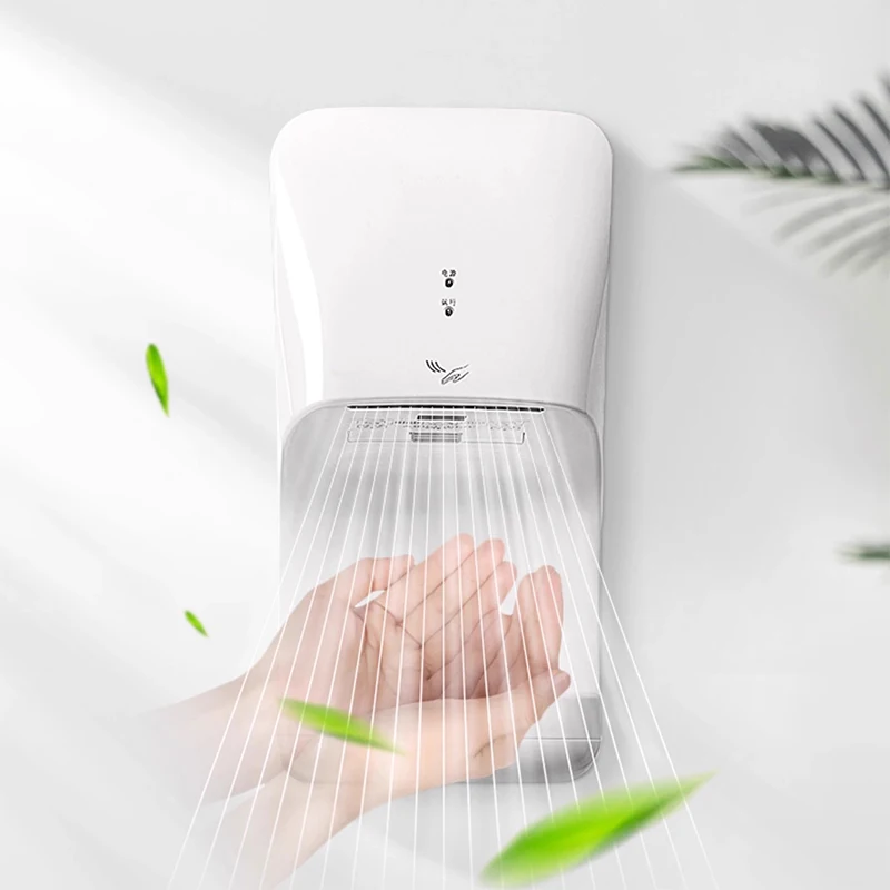 مجفف الأيدي عالي السرعة AK2632، مجفف الأيدي بمستشعر أوتوماتيكي بالكامل، مخرج هواء للتبريد والتدفئة بمستشعر تلقائي للحمام #5