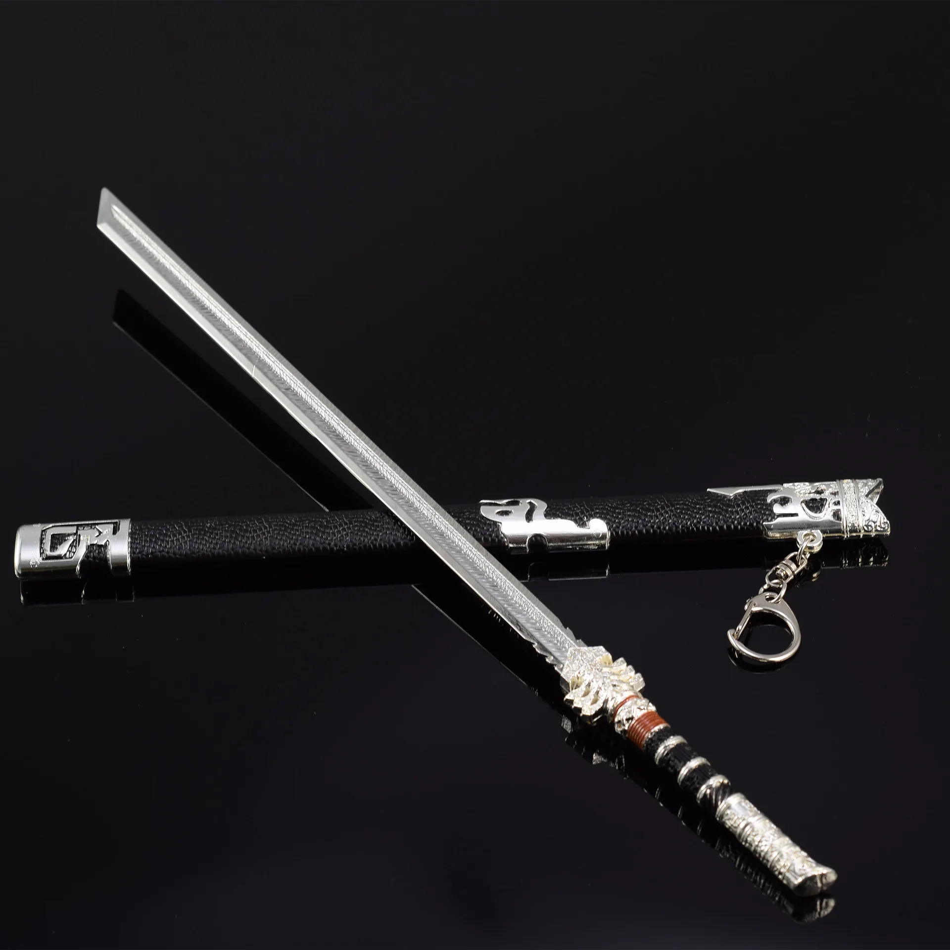 Espada periférica de animación Behead God de 30cm, 30cm, artesanía de aleación de Zinc de Metal, adornos de juguete, espada, modelo de arma de Cosplay