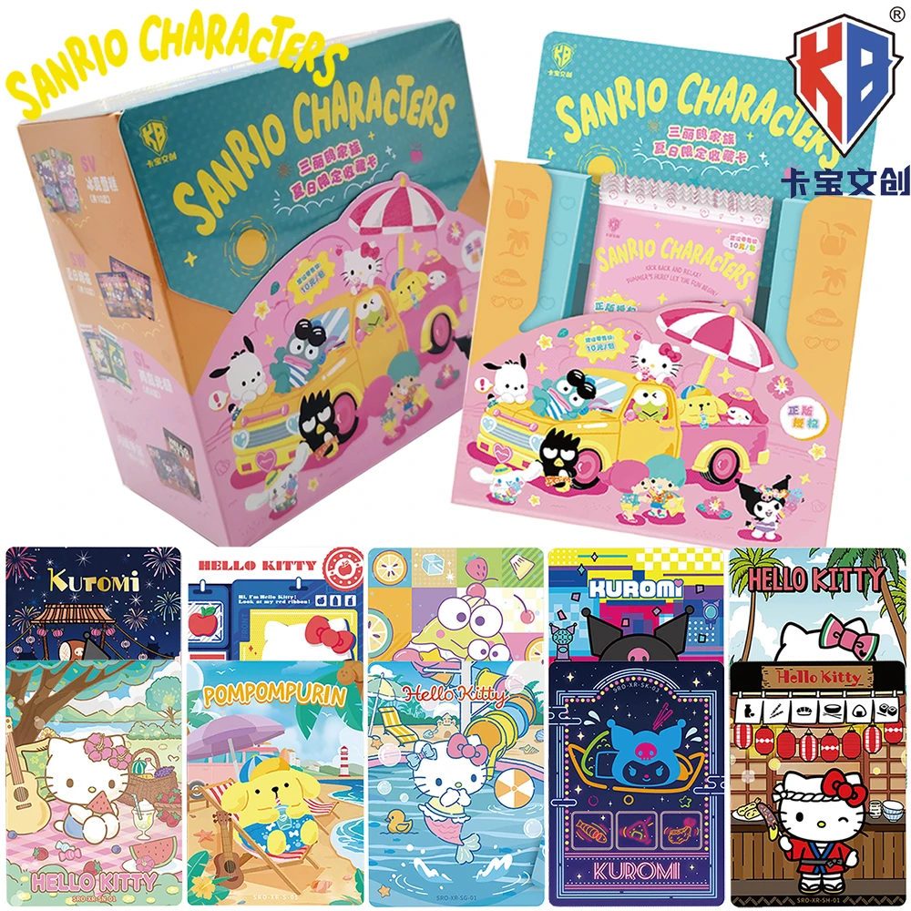New Kabao Original Sanrio Japanese Cute Healing Warm Cartoon IP Collection Card Encourage Child's Holiday Surprises Peripheral