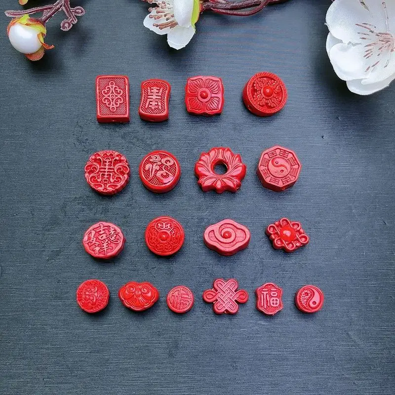Nourishing and Stress-Relieving Amulet: Pure Natural Cinnabar Bracelet JewelrydiyAccessory order exceeded10Free Shipping