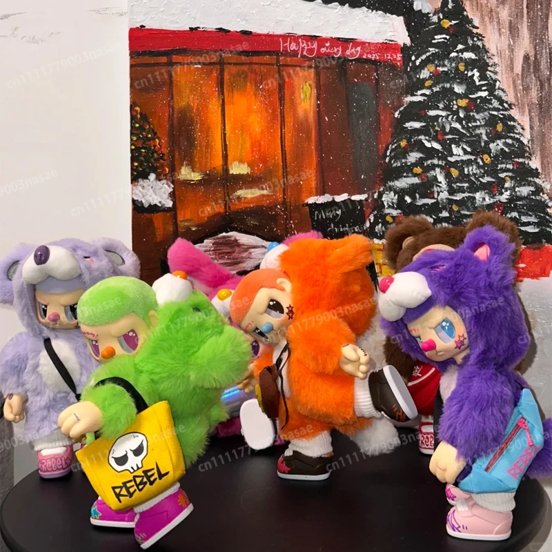 

Серия Blind Box Rebel Bear Find A Bag: Виниловая плюшевая фигурка-сюрприз, подвижная коллекционная фигурка, подарки для коллекционеров, игрушки, кукла-сюрприз ChaoSweet