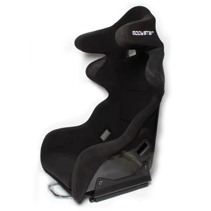 2026 EDDYSTAR Racing Bucket Seat Carbon Fiber Modified Sport Aero Seat with Leather PVC PU for Racing Car & Drift Simulator