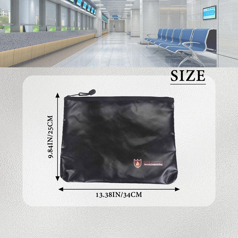 Fireproof Document Bag,Waterproof And Fireproof Document Bags,Fireproof Money Bag For A4 Document Holder