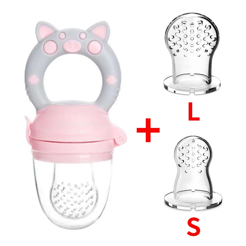 

3 In 1 Baby Nipple Fresh Food Fruit Milk Feeding Bottles Nibbler Learn Feeding Drinking Water Straw Handle Teething Pacifier