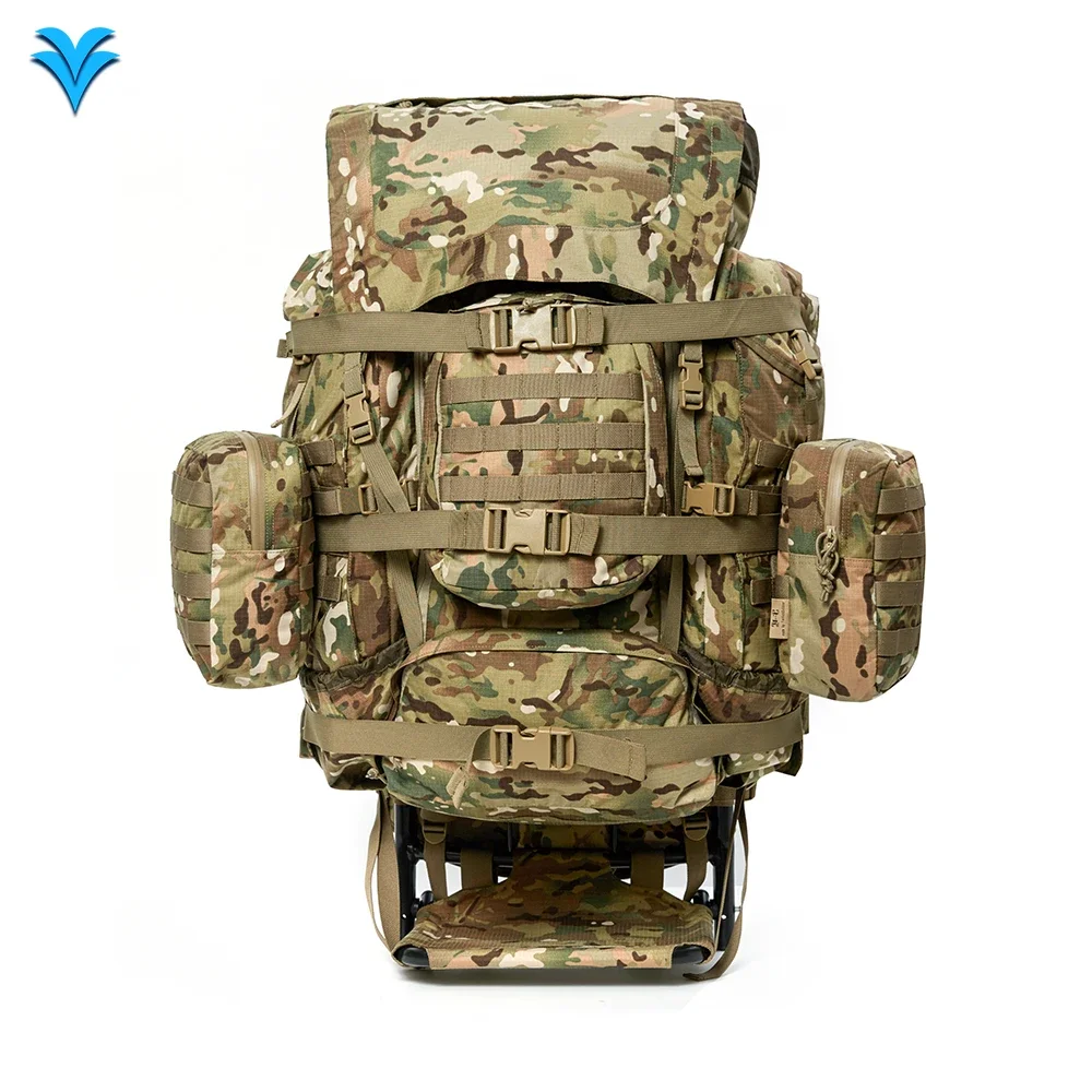 Outdoor Camping Multicam Camouflage Backpack IRAKLIS Rucksack with Aluminum Frame for Hunting