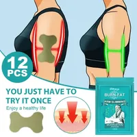 12pcs Thin Arm Patch Weight Loss Stickers Cellulite Removal Fat Burning Slimming Body Massage Shaping Care Herbal Plaster