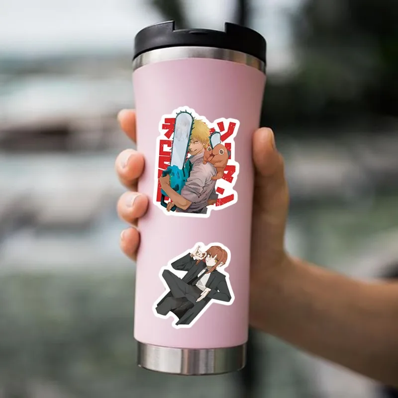 2025 ใหม่ 50pcs Chainsaw Man สติกเกอร์การ์ตูนญี่ปุ่นใหม่คอมพิวเตอร์สเก็ตบอร์ดกีตาร์กระเป๋าเดินทางถ้วยน้ําสติกเกอร์กันน้ํา