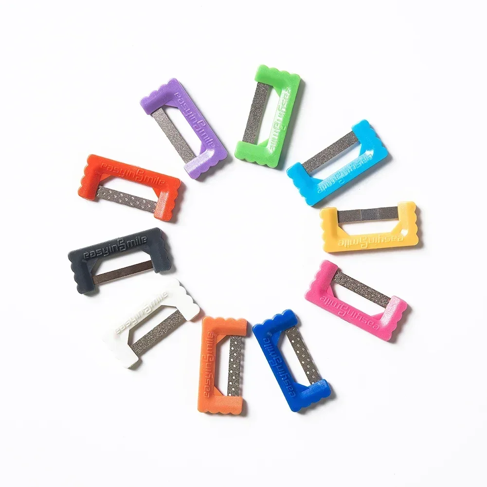 Système de rayure d'orthodontie, bandes d'émaux de réduction intermulticolores jetables, kit d'instruments dentaires