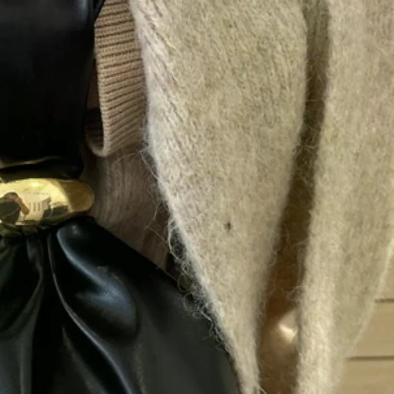 

Personalised PU Soft Leather Clutch Vintage Luxury Designer Women's Pleated Mini Bucket Bag Side Zip Party Evening Bag