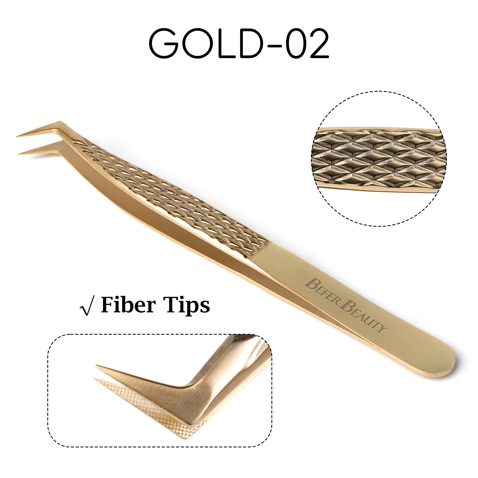 Antistatische Pinzette, Wimpernverlängerung, professionelle hochpräzise Volumenpinzette, Pinzette aus Edelstahl, rutschfestes Make-up-Werkzeug – Detail 19