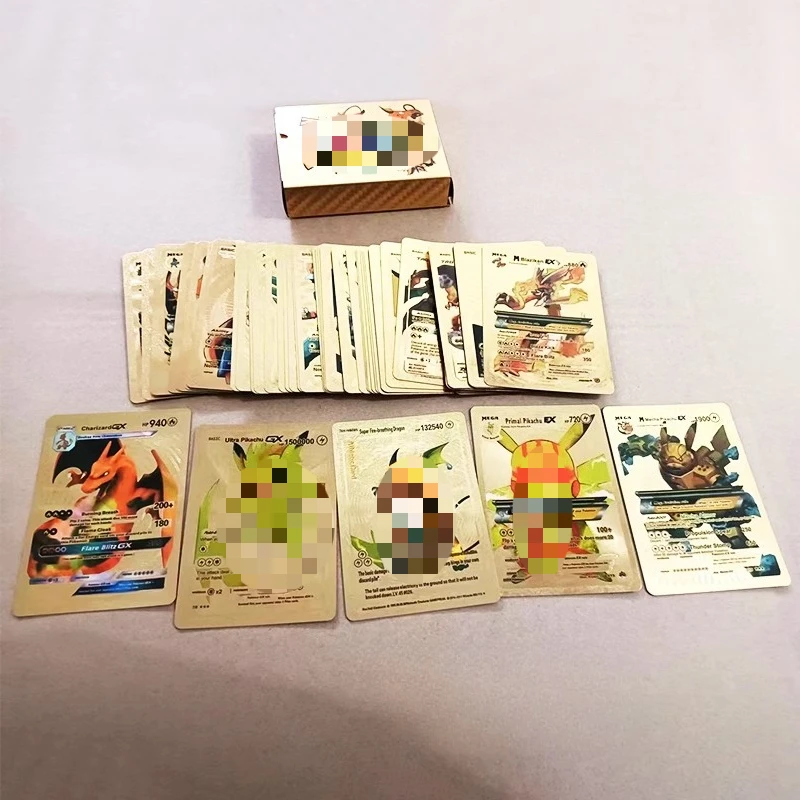 PTCG بطاقة أوراق الذهب بطاقة سوداء بوكيمون قزم الوحش مجلس لعبة EX VMAX بطاقة لعبة جمع الملحق الصبي هدية #3