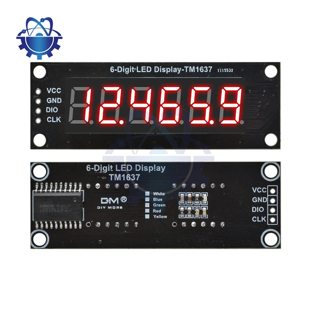 Imagem -06 - Digital Led Display Module para Arduino Tubo Módulo Board Nixie Relógio Bits Segmentos 56 Polegada Tm1637