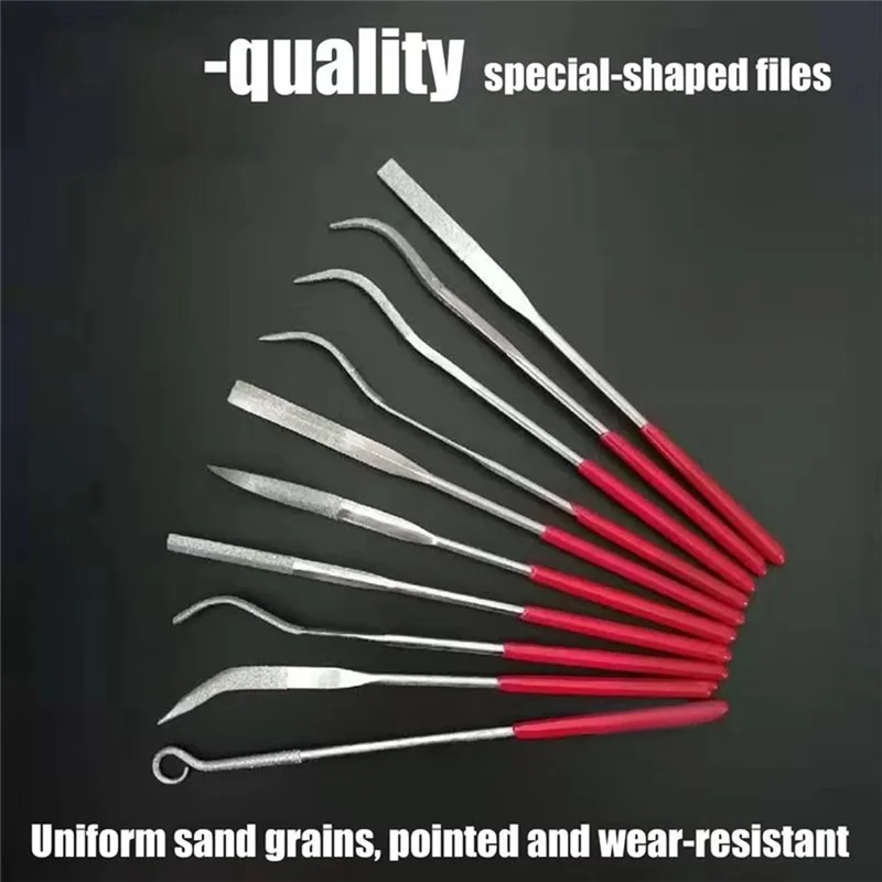 AT02-Jewelry File Set 20X Small Files Set Hand Tool For Grinding Polishing And Engraving Craft Supplies For Jewelry