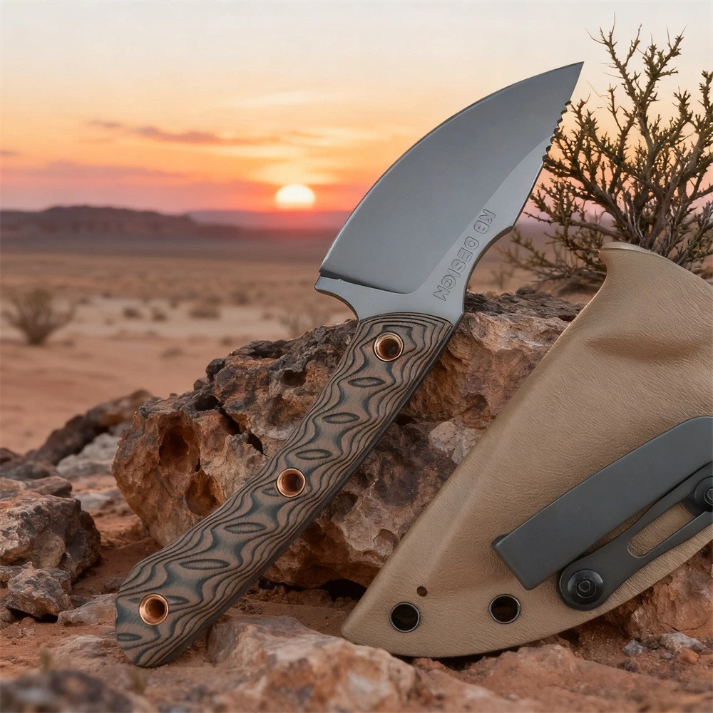 

RMJ военный тактический нож с фиксированным лезвием 8Cr13MoV сталь G10 с нескользящей ручкой уличный многофункциональный охотничий инструмент для кемпинга для повседневного ношения