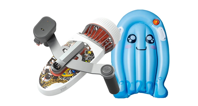 Inflatable Floatboard Water Power Surfing Skateboard Swimming Power Booster Adult Child