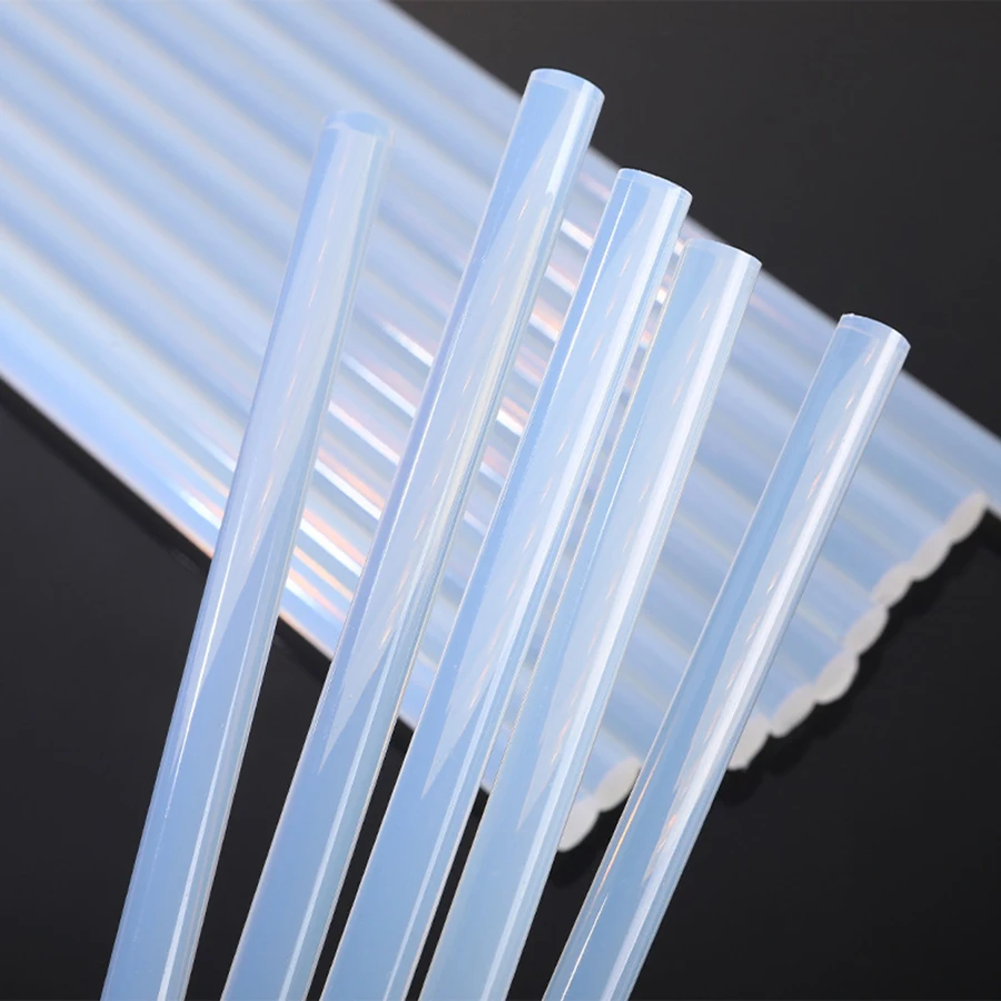 Hot melt adhesive rod, transparent adhesive strip, high viscosity hot melt adhesive rod, EVA hot melt adhesive strip, 7mm