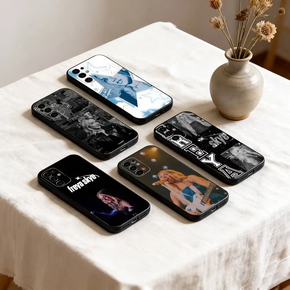 

F-Freya Skye S-Singer Phone Case Black Silicone Soft For Samsung S25,S24,S21,S22,S23,S30,Ultra,S20,Plus,Fe,Lite