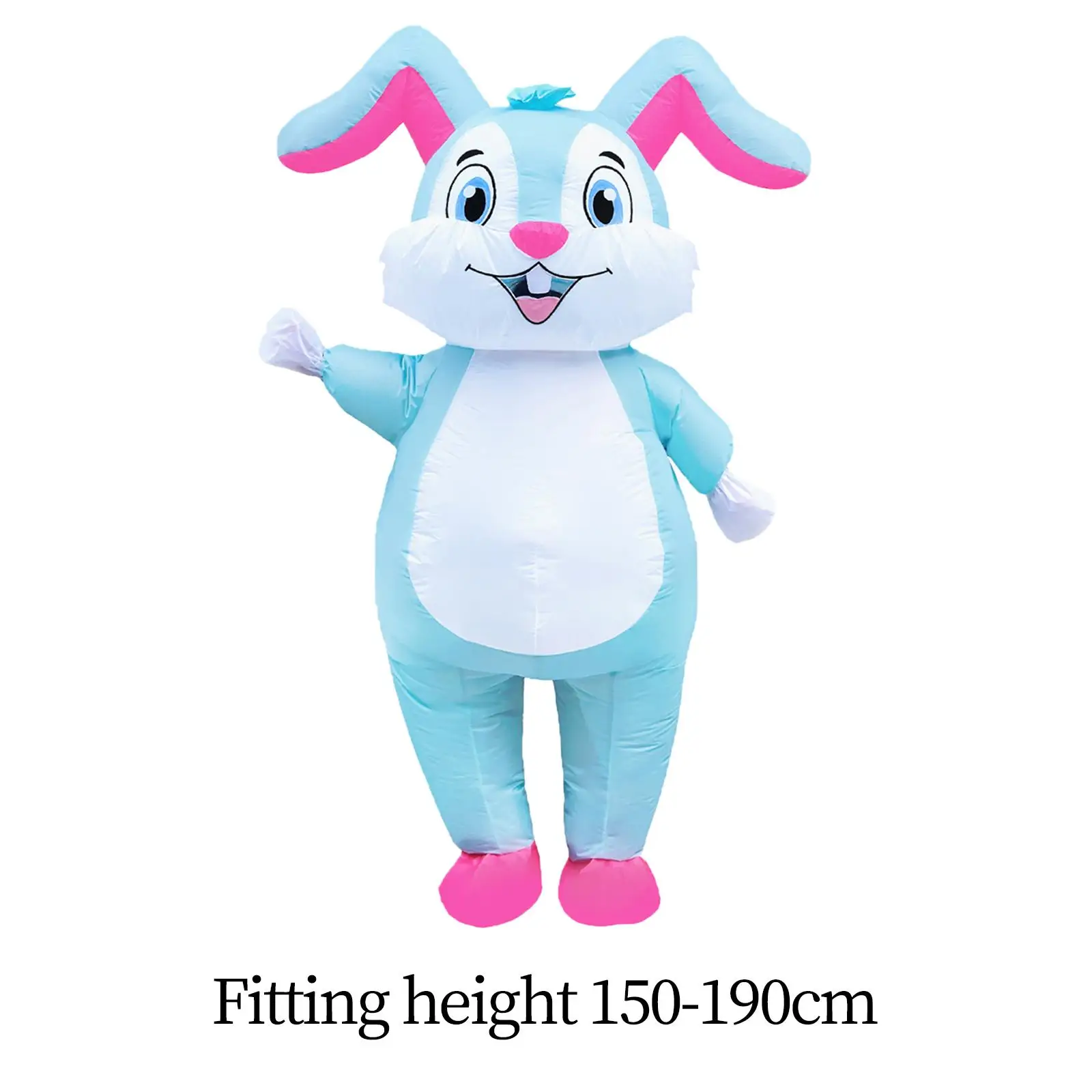 Opblaasbare Easter Bunny Kostuum Gigantische Opblaasbare Dieren Kostuum Prop Voor Festival Rollenspel Halloween Carnaval Toneelvoorstelling