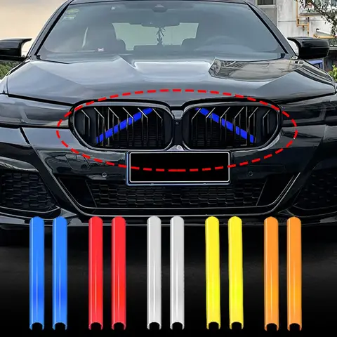 자동차 전면 그릴 트림 스트립, 스포츠 스타일 스티커 커버 프레임, BMW F30 F32 F33 F34 F36 F20 F21 F22 F23 G29 1 2 3 4 시리즈용
