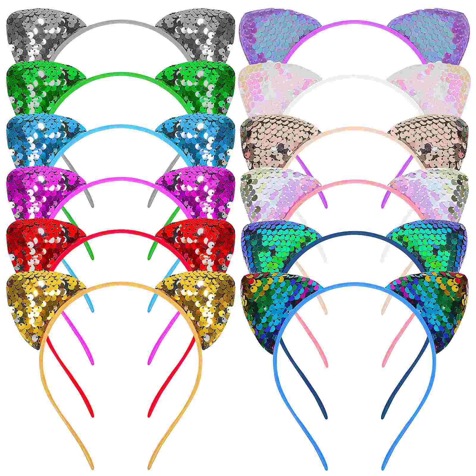 

12 Pcs Womens Headbands for Cat Ear Headpiece Ears Costume Accessories Cute Hair