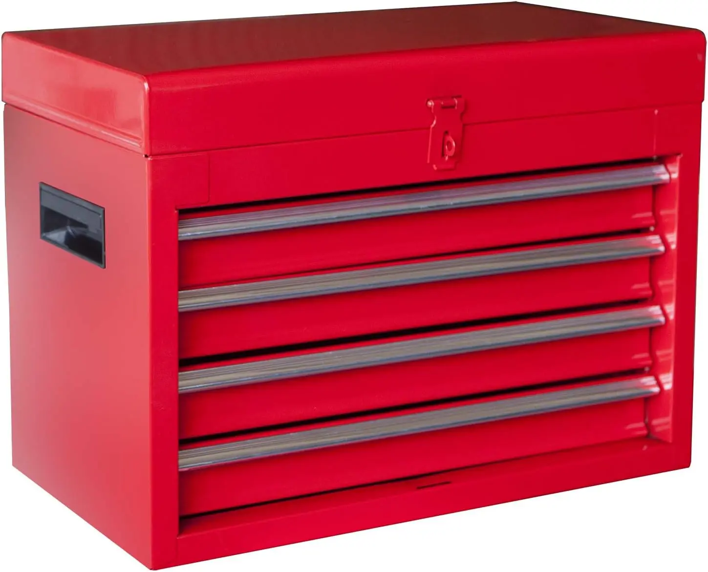 BIG RED   Detachable 4 Drawer Tool Chest with Large Storage Cabinet and Adjustable Shelf, 20.3" l x 11" w x 40.4" h