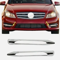 Front bumper fog light frame light strip A2048852974 A2048853074 For Mercedes Benz C-Class W204 2011-2014