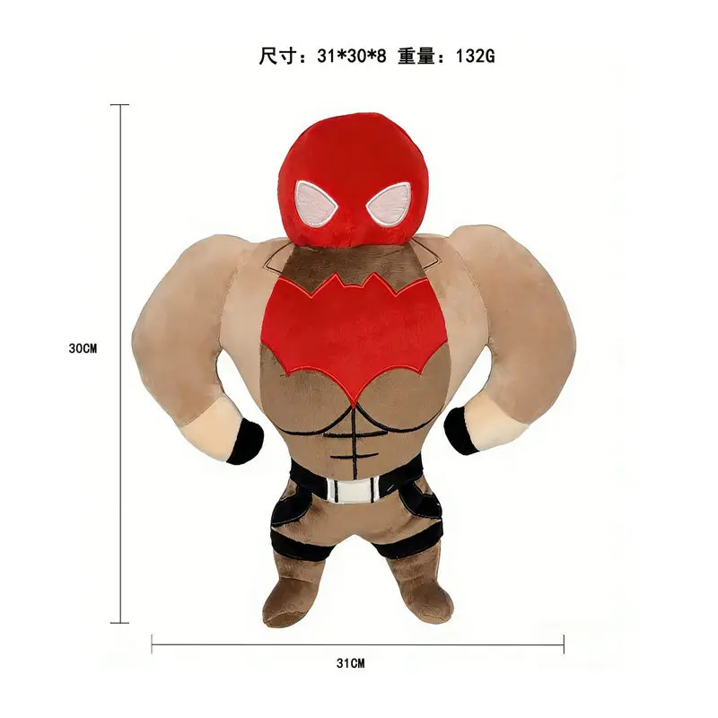 Fat Jason Todd Plush Red Hood Batman Round Chubby Stuffed Doll Soft Plush Toy Home Decor Gift For Comic Fans Collectors view 6