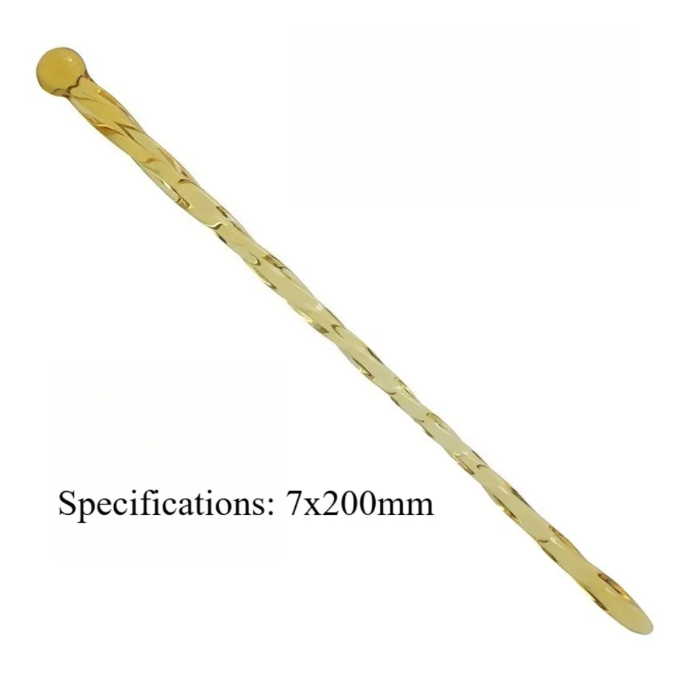 Spiral Glass Urethral Stick, Twisted Texture Male Urethral Stimulator Toy view 5