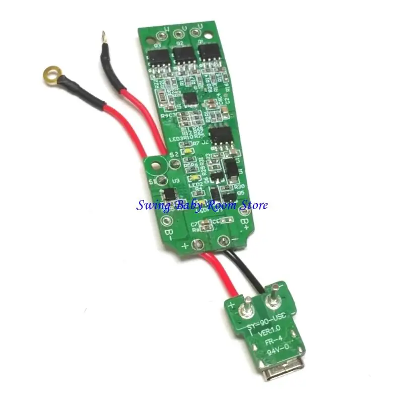 K1AD Replacement Control Board for HC90 Electric Hair Cutting Device, Two-Section PCB Assembly with Attached Wires for