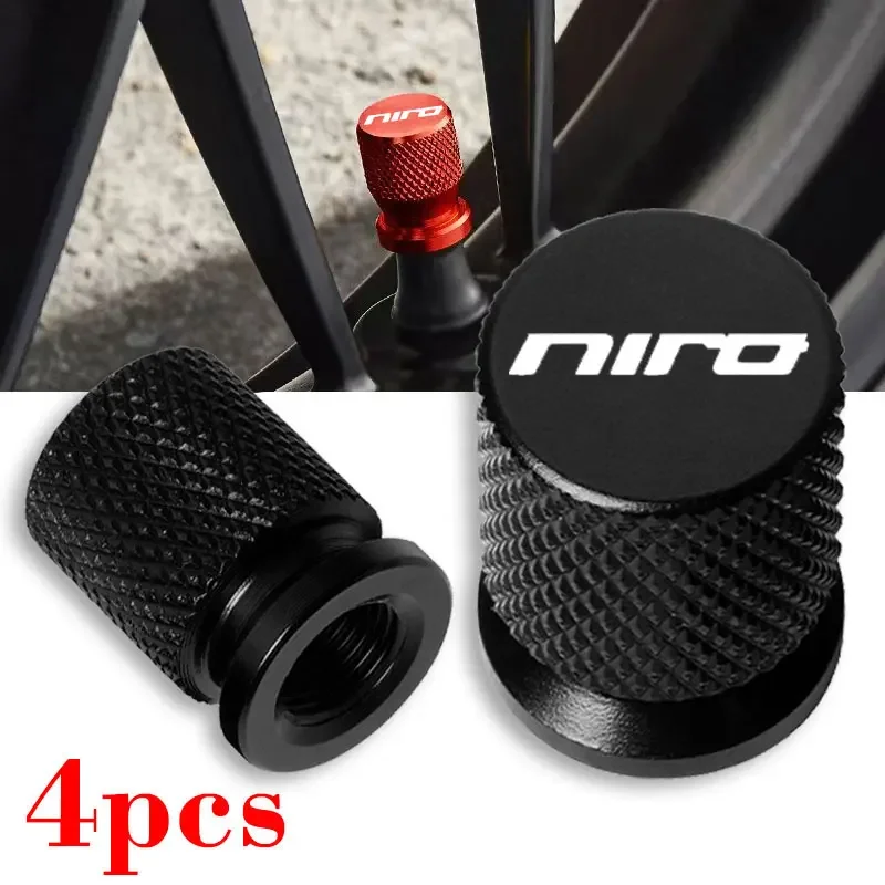 

4pcs For KIA NIRO Car Wheel Tire Valve Caps Tyre Stem Covers Airdust Waterproof Accessories